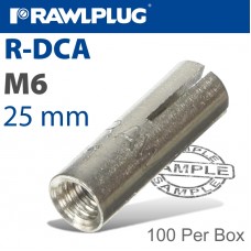 R-DCA WEDGE ANCHOR 6X25MM X100 PER BOX